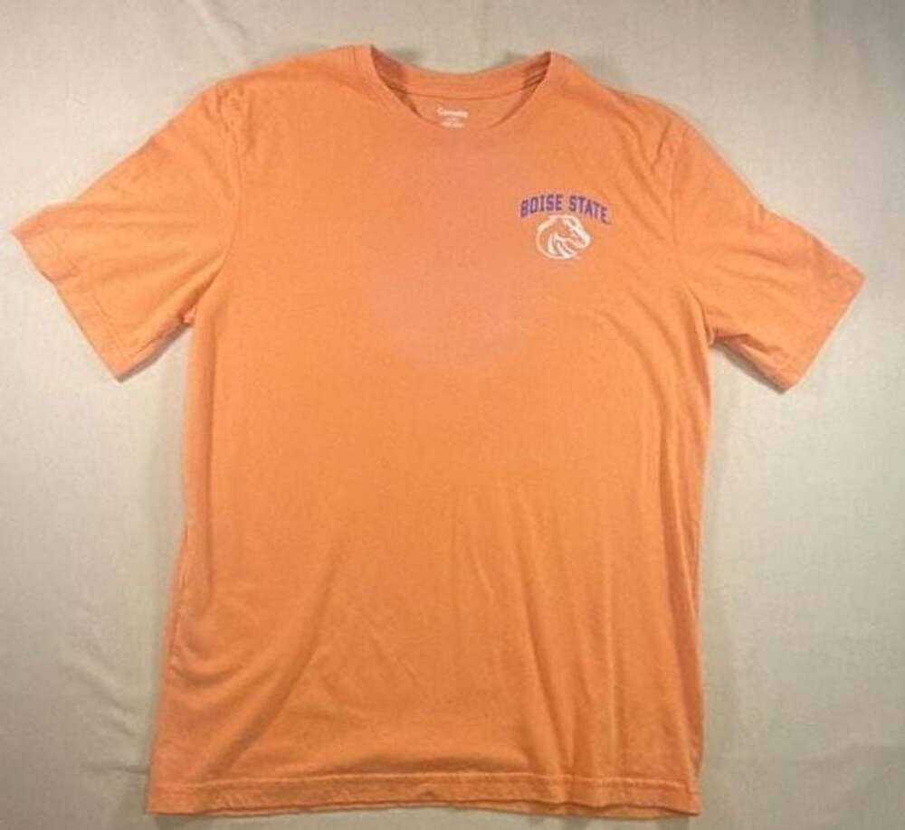 Captivating Boise State Broncos Orange Graphic T-Shirt